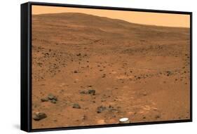 Martian Landscape, Spirit Rover Image-Jpl-caltech-Framed Stretched Canvas