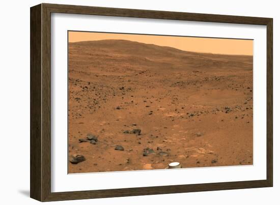 Martian Landscape, Spirit Rover Image-Jpl-caltech-Framed Photographic Print