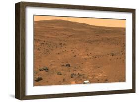 Martian Landscape, Spirit Rover Image-Jpl-caltech-Framed Photographic Print