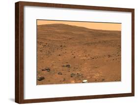 Martian Landscape, Spirit Rover Image-Jpl-caltech-Framed Photographic Print