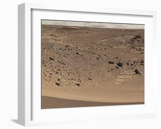 Martian Valley on Planet Mars-null-Framed Photographic Print