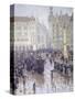 Martienplatz in Munich in the Winter of 1915, Germany 20th Century-Christian Conrad Parnemann-Stretched Canvas