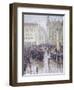 Martienplatz in Munich in the Winter of 1915, Germany 20th Century-Christian Conrad Parnemann-Framed Giclee Print