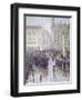 Martienplatz in Munich in the Winter of 1915, Germany 20th Century-Christian Conrad Parnemann-Framed Giclee Print