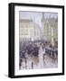 Martienplatz in Munich in the Winter of 1915, Germany 20th Century-Christian Conrad Parnemann-Framed Giclee Print