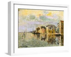 Martigues, South of France, C.1903-Gustave Loiseau-Framed Giclee Print