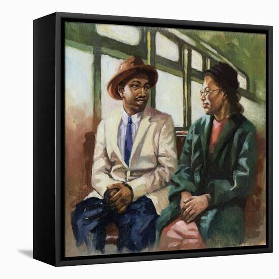 Martin and Rosa up front, 2001-Colin Bootman-Framed Stretched Canvas