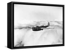 Martin B-10 Bomber Flying-null-Framed Stretched Canvas