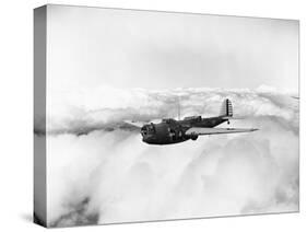 Martin B-10 Bomber Flying-null-Stretched Canvas