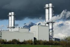 Combined Cycle Gas Turbine Power Station-Martin Bond-Photographic Print