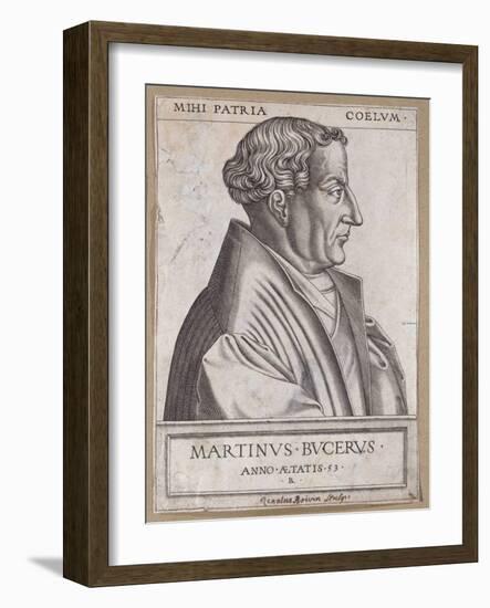 Martin Bucer (1491-1551) at the Age of 53-Rene Boyvin-Framed Giclee Print