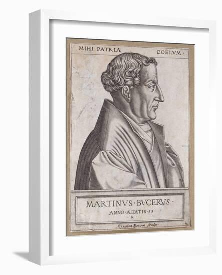 Martin Bucer (1491-1551) at the Age of 53-Rene Boyvin-Framed Giclee Print