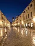 Looking Along Stradrun at Dusk, Old Town, Dubrovnik, Croatia, Europe-Martin Child-Photographic Print