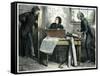 Martin Chuzzlewit by Charles Dickens-Frederick Barnard-Framed Stretched Canvas