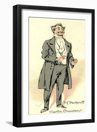 Martin Chuzzlewit by Charles Dickens-Hablot Knight Browne-Framed Giclee Print