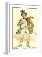 Martin Chuzzlewit by Charles Dickens-Hablot Knight Browne-Framed Giclee Print