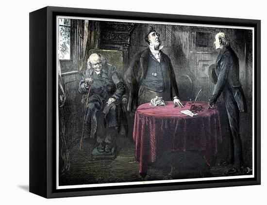 Martin Chuzzlewit-Frederick Barnard-Framed Stretched Canvas