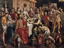 The Marriage at Cana, 1596-1597-Martin de Vos-Framed Giclee Print