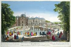 View of the Chateau de Saint-Cloud Near Versailles, Mid 18th Century-Martin Engelbrecht-Giclee Print