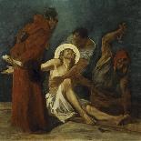 Jesus Falls the First Time (3rd Station of the Cross) 1898-Martin Feuerstein-Giclee Print