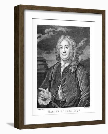 Martin Folkes esq by William Hogarth-William Hogarth-Framed Giclee Print