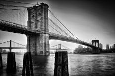 Brooklyn Bridge Sunrise-Martin Froyda-Framed Stretched Canvas