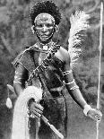 A Kikuyu Warrior, Kenya, 1936-Martin Johnson-Framed Giclee Print