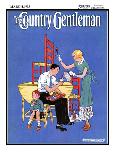 "Painting Dining Room Furniture," Country Gentleman Cover, March 1, 1933-Martin Justice-Framed Stretched Canvas