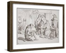 Martin Lightfoot Undertakes to Be the Bearer of the Letter to Earl Leofric-Henry Courtney Selous-Framed Giclee Print