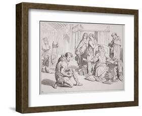 Martin Lightfoot Undertakes to Be the Bearer of the Letter to Earl Leofric-Henry Courtney Selous-Framed Giclee Print