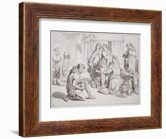 Martin Lightfoot Undertakes to Be the Bearer of the Letter to Earl Leofric-Henry Courtney Selous-Framed Giclee Print