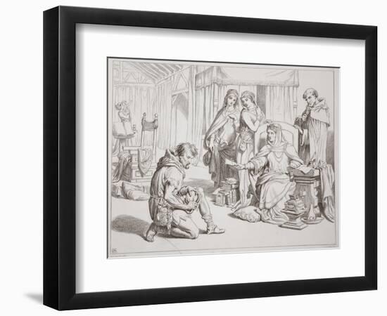 Martin Lightfoot Undertakes to Be the Bearer of the Letter to Earl Leofric-Henry Courtney Selous-Framed Giclee Print