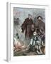 Martin Luther (1483-1546) Burning the Papal Bull Exsurge Domine of Pope Leo X.-Tarker-Framed Giclee Print