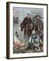 Martin Luther (1483-1546) Burning the Papal Bull Exsurge Domine of Pope Leo X.-Tarker-Framed Giclee Print