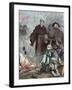 Martin Luther (1483-1546) Burning the Papal Bull Exsurge Domine of Pope Leo X.-Tarker-Framed Giclee Print