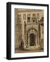 Martin Luther, (1483-1546). German Reformer. Luther House in Eisenach.,1880-null-Framed Giclee Print