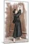 Martin Luther (1483-1546) Hanging His 95 Theses in Wittenberg, 1517-null-Mounted Giclee Print