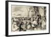 Martin Luther (1483-1546) Preaching in Mora.. Germany-null-Framed Giclee Print