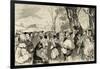 Martin Luther (1483-1546) Preaching in Mora.. Germany-null-Framed Giclee Print