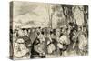 Martin Luther (1483-1546) Preaching in Mora.. Germany-null-Stretched Canvas