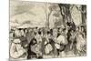 Martin Luther (1483-1546) Preaching in Mora.. Germany-null-Mounted Giclee Print