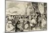Martin Luther (1483-1546) Preaching in Mora.. Germany-null-Mounted Giclee Print