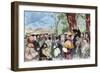 Martin Luther (1483-1546) Preaching in Mora-null-Framed Giclee Print