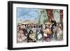 Martin Luther (1483-1546) Preaching in Mora-null-Framed Giclee Print