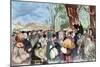 Martin Luther (1483-1546) Preaching in Mora-null-Mounted Giclee Print