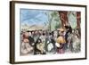 Martin Luther (1483-1546) Preaching in Mora-null-Framed Giclee Print