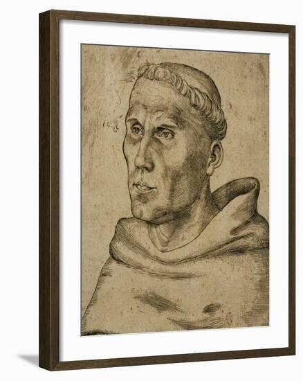 Martin Luther (1483-1546)-Lucas Cranach the Elder-Framed Giclee Print