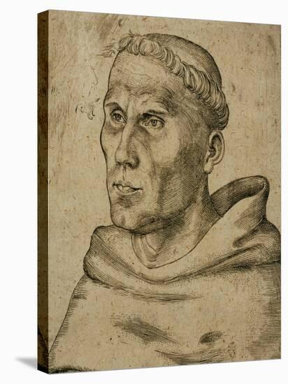 Martin Luther (1483-1546)-Lucas Cranach the Elder-Stretched Canvas