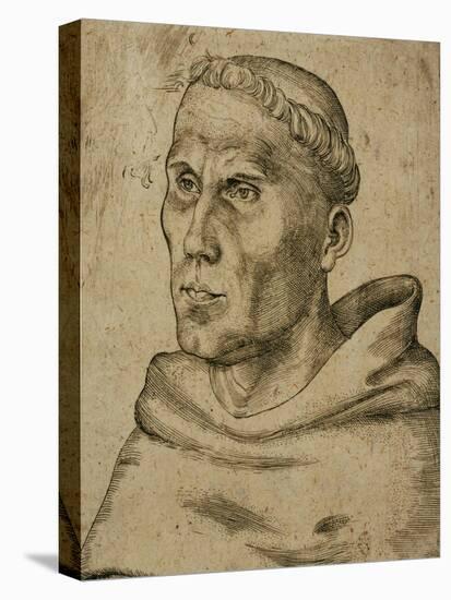 Martin Luther (1483-1546)-Lucas Cranach the Elder-Stretched Canvas