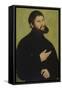 Martin Luther as Junker Joerg-Lucas Cranach the Elder-Framed Stretched Canvas